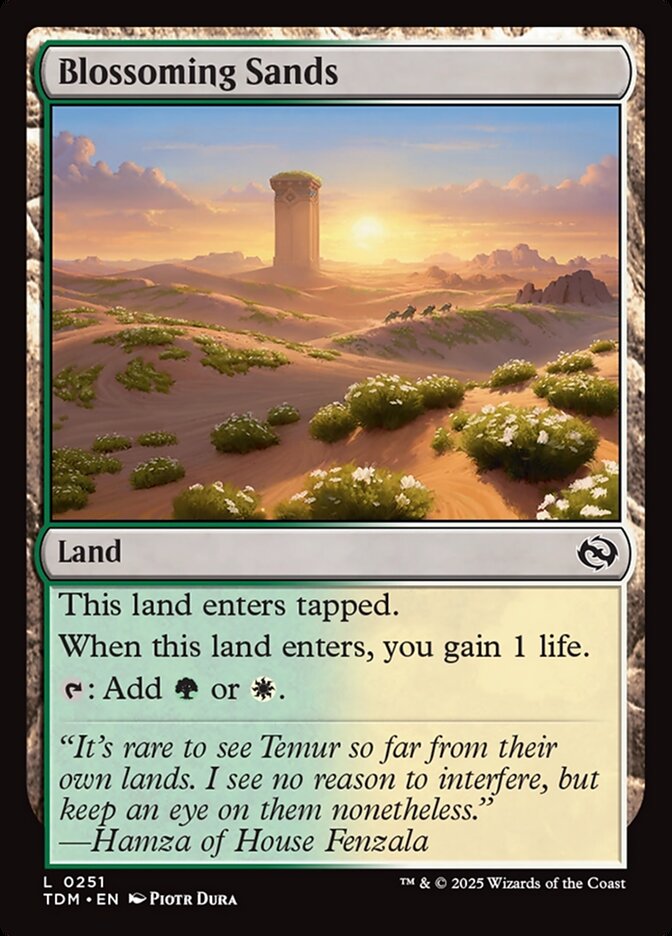 Blossoming Sands, Tarkir: dragonstorm Card Art