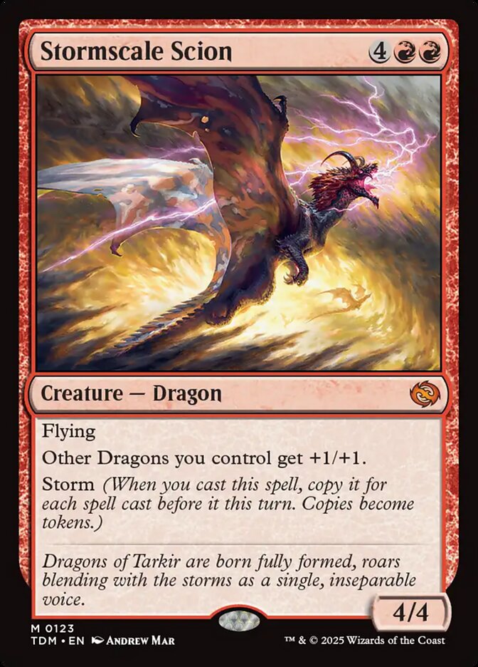 Stormscale Scion, Tarkir: dragonstorm Card Art