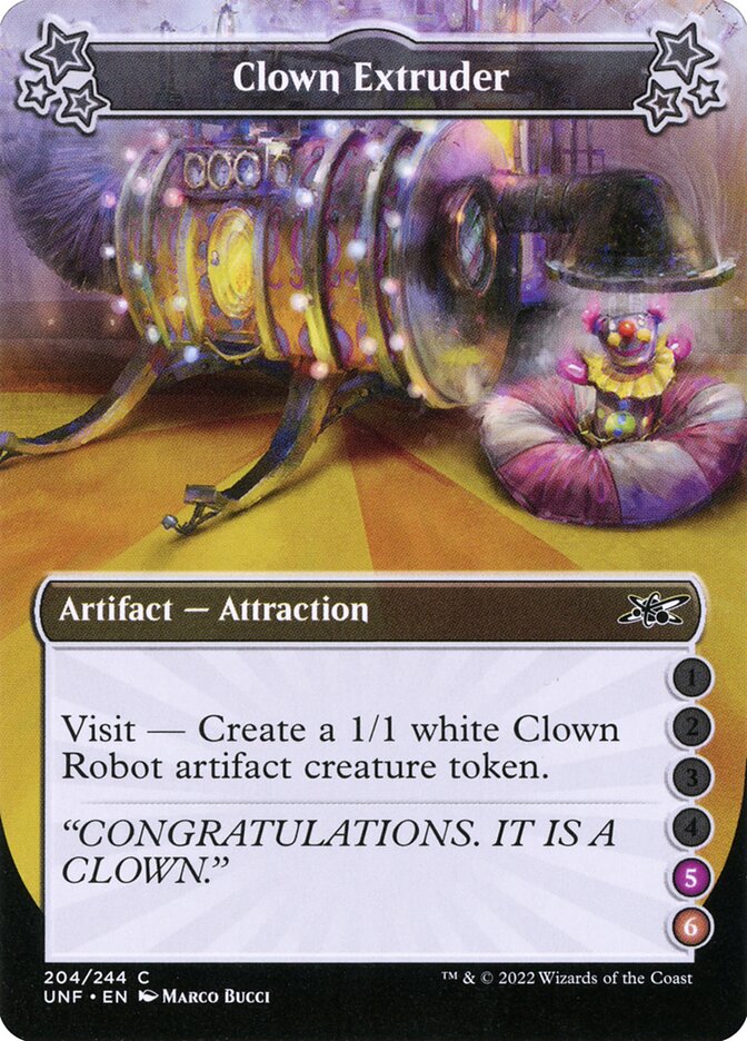Clown Extruder, Unfinity Card Art