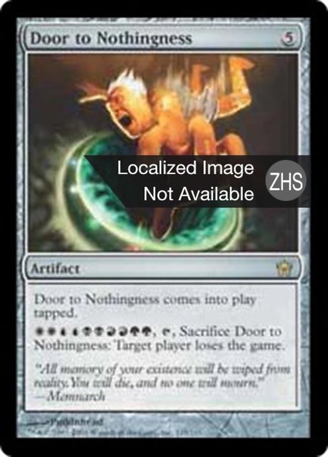 Door to Nothingness, Fifth Dawn Card Art