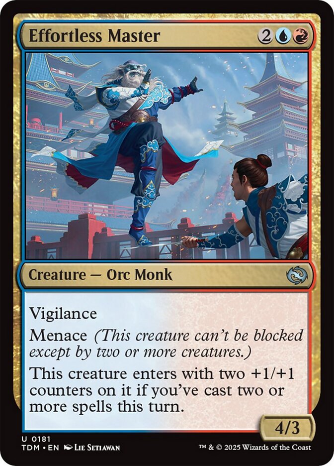 Effortless Master, Tarkir: dragonstorm Card Art