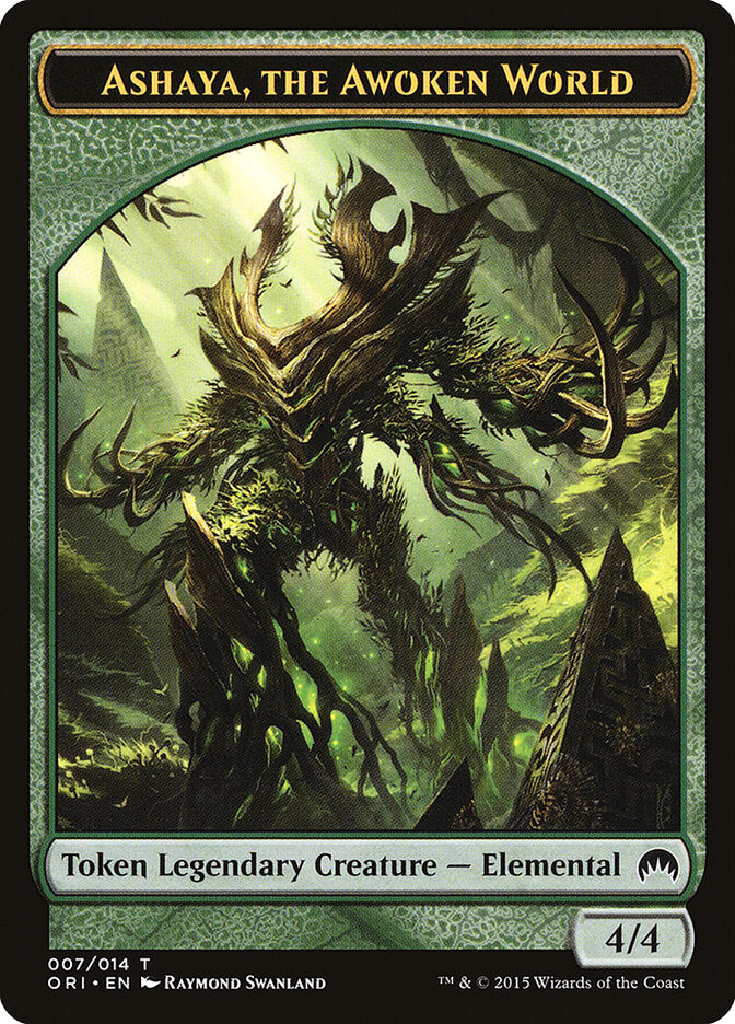 Ashaya, the Awoken World, Magic Origins Tokens Card Art