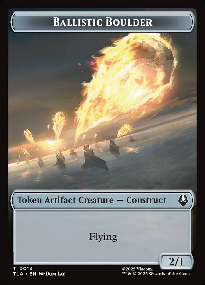 Ballistic Boulder, Avatar: The Last Airbender Tokens Card Art