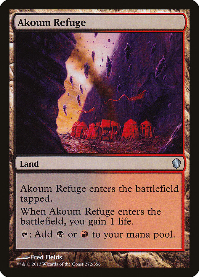 Akoum Refuge, Commander 2013 Card Art
