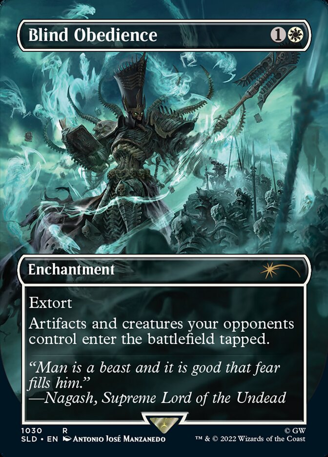 Blind Obedience, Secret lair drop Card Art