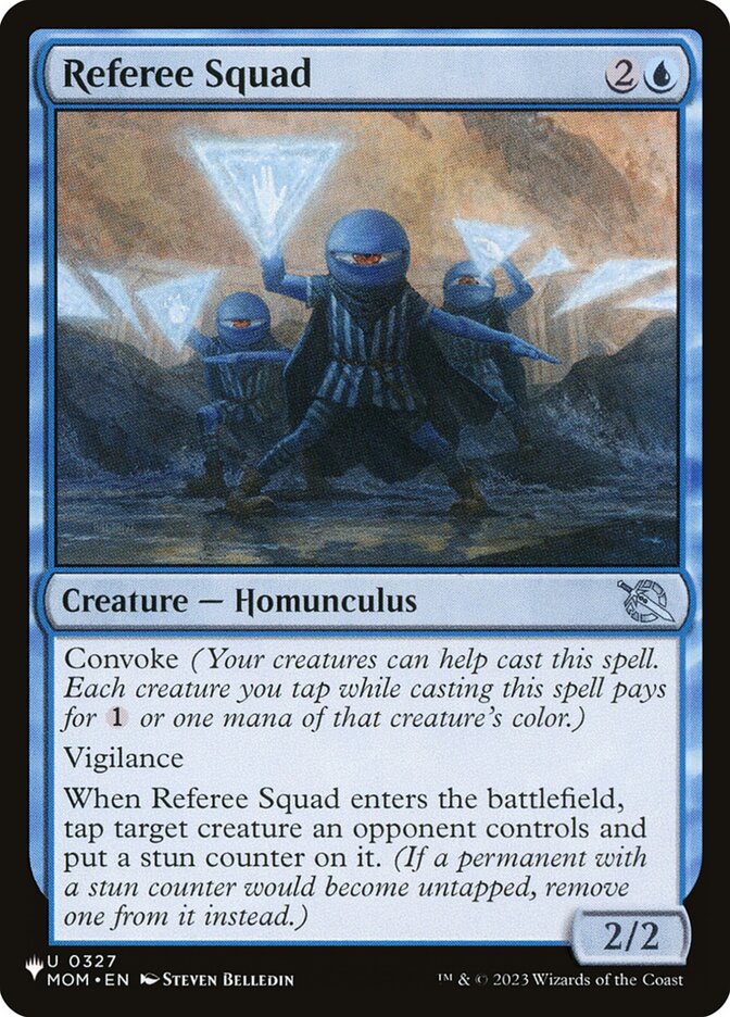 Referee Squad, The List Card Art
