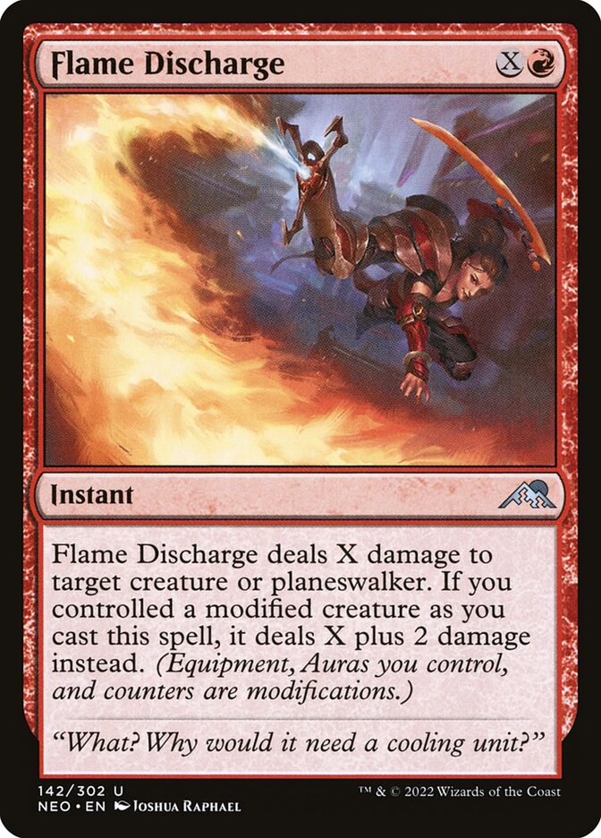 Flame Discharge, Kamigawa: neon dynasty Card Art