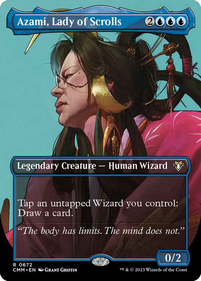 Azami, Lady of Scrolls, Commander masters Card Art