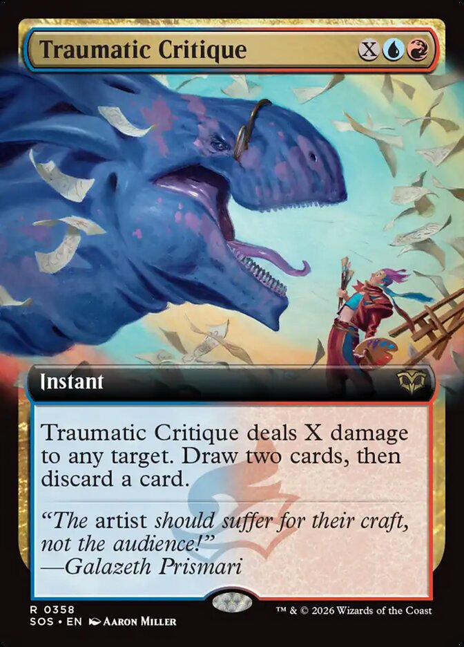 Traumatic Critique, Secrets Of Strixhaven Card Art