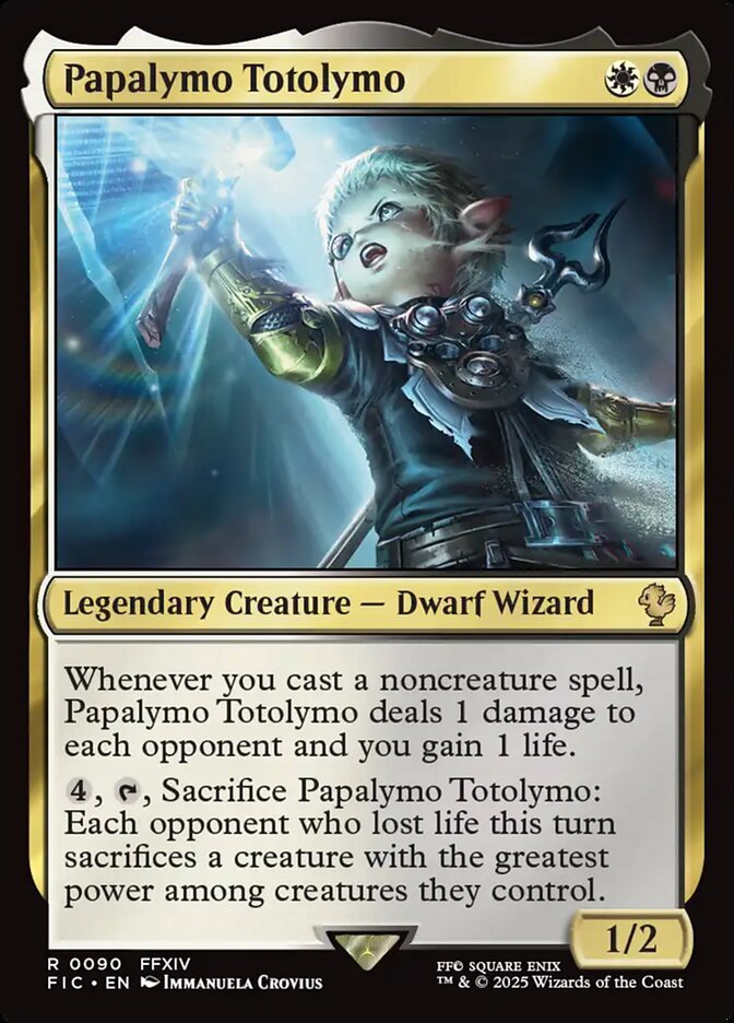 Papalymo Totolymo, Final fantasy commander Card Art
