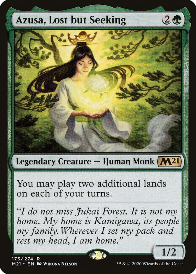 Azusa, Lost but Seeking, Core Set 2021 Card Art