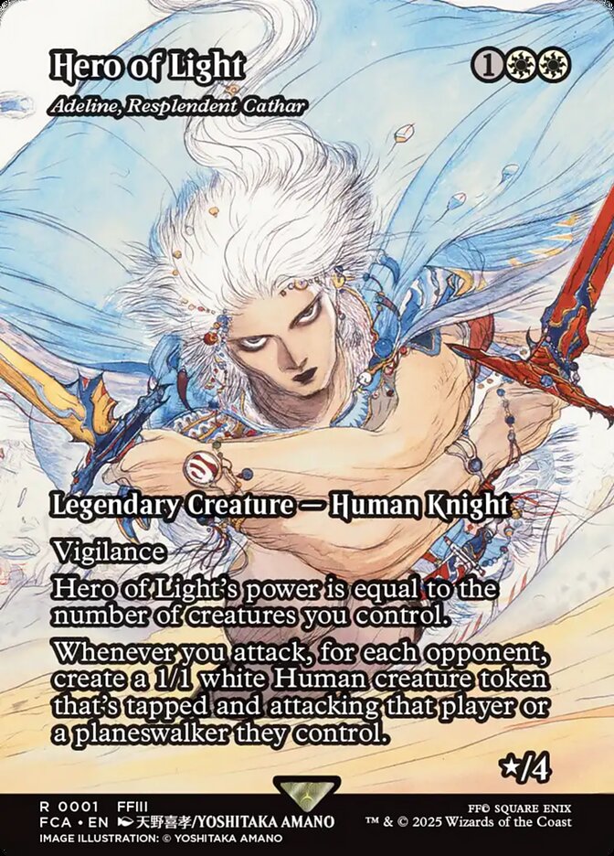 Adeline, Resplendent Cathar, Final fantasy: through the ages Card Art