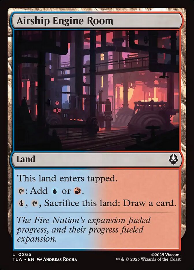 Airship Engine Room, Avatar: The Last Airbender Card Art