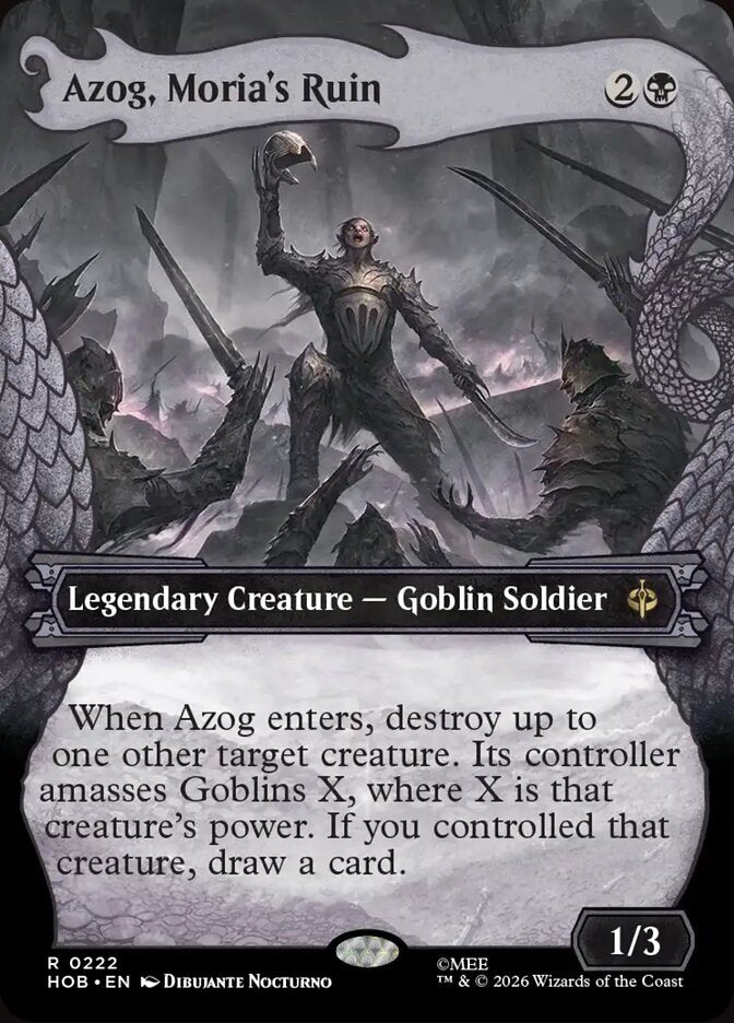 Azog, Moria's Ruin, The Hobbit Card Art