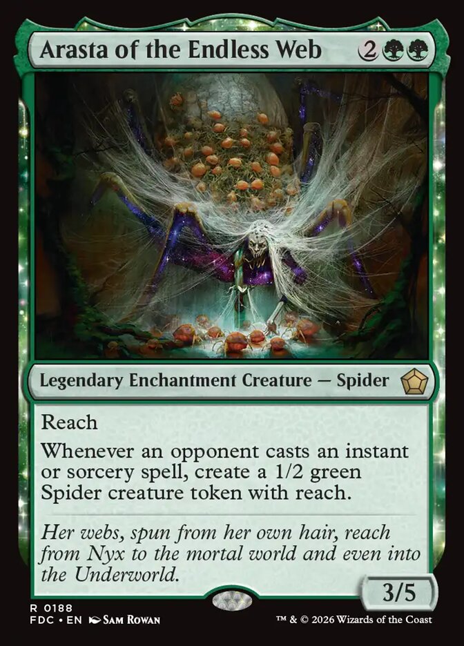 Arasta of the Endless Web, Foundations Commander Card Art