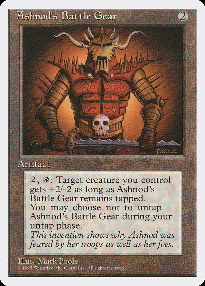 Ashnod's Battle Gear, Fourth edition Card Art