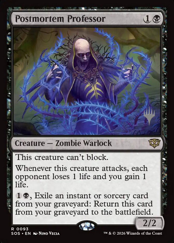 Postmortem Professor, Secrets Of Strixhaven Promos Card Art