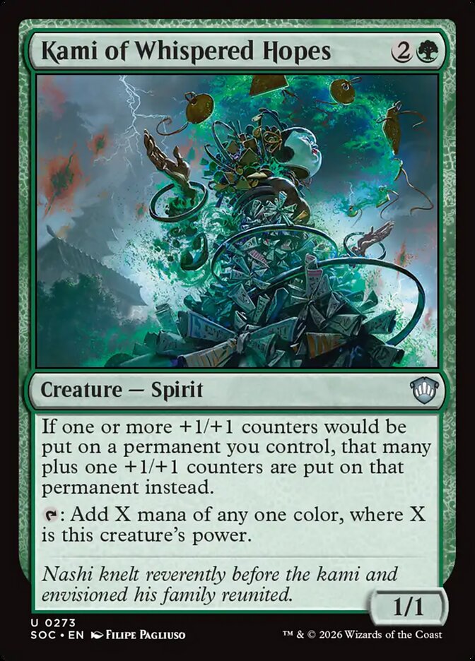 Kami of Whispered Hopes, Secrets Of Strixhaven Commander Card Art