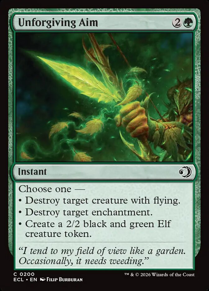 Unforgiving Aim, Lorwyn Eclipsed Card Art