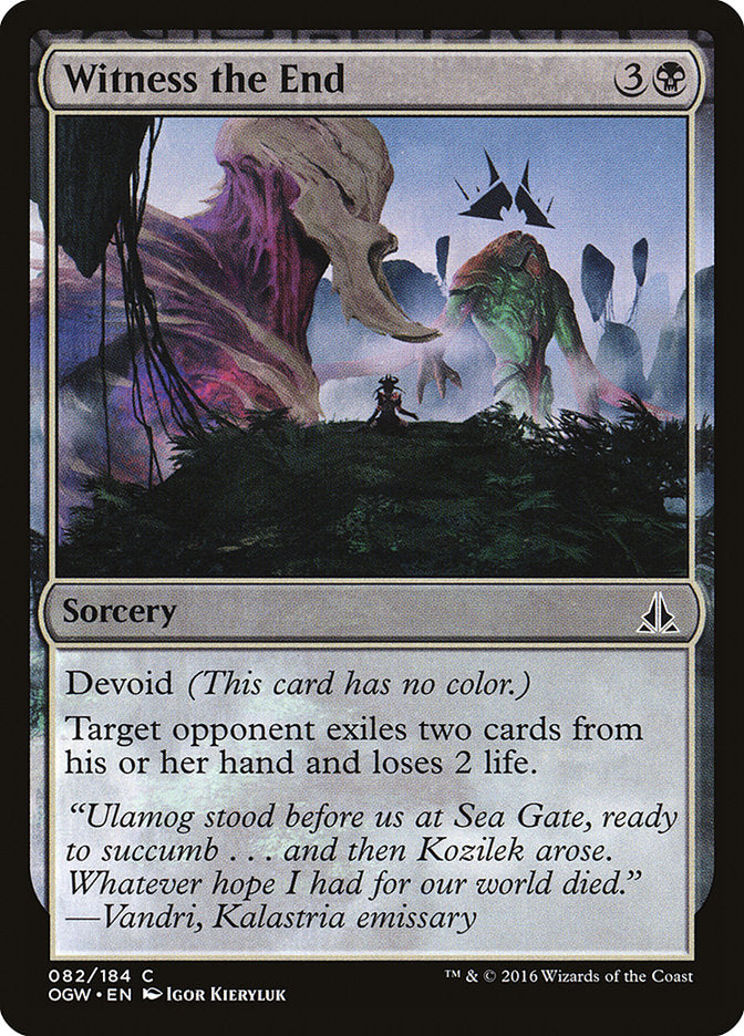 Witness the End, Oath of the gatewatch Card Art