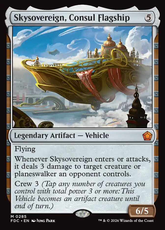Skysovereign, Consul Flagship, Foundations Commander Card Art