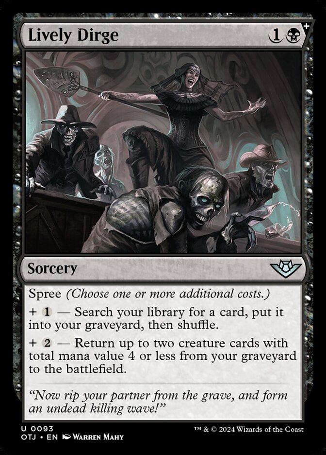 Lively Dirge, Outlaws of thunder junction Card Art