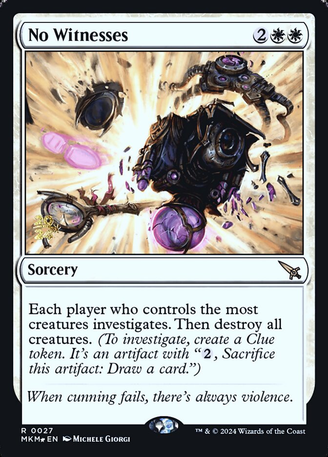 No Witnesses, Murders at karlov manor promos Card Art