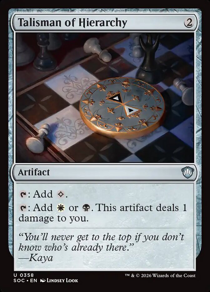 Talisman of Hierarchy, Secrets Of Strixhaven Commander Card Art