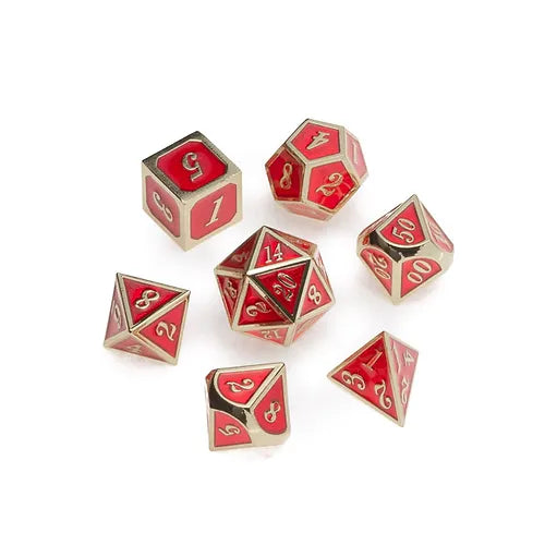 Greifenfels - Dice - Gold Series - Red/Gold
