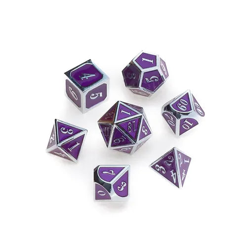 Greifenfels - Dice - Silver Series - Purple