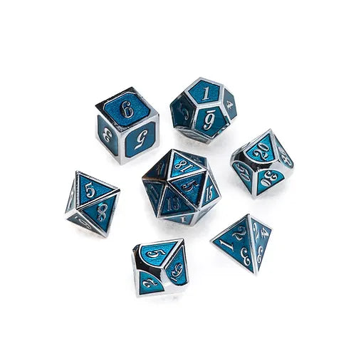 Greifenfels - Dice - Silver Series - Sky Blue