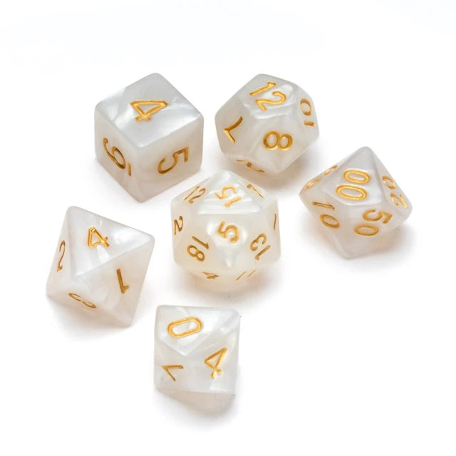 Greifenfels - Dice - Pearl Series - White/Gold