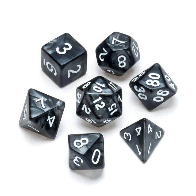 Greifenfels - Dice - Pearl Series - Black/White