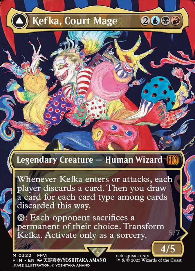 Kefka, Court Mage // Kefka, Ruler of Ruin, Final Fantasy Card Art