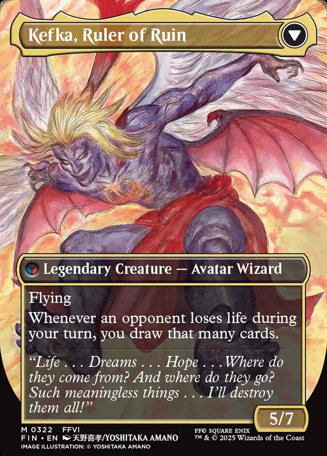 Kefka, Court Mage // Kefka, Ruler of Ruin, Final Fantasy Card Art