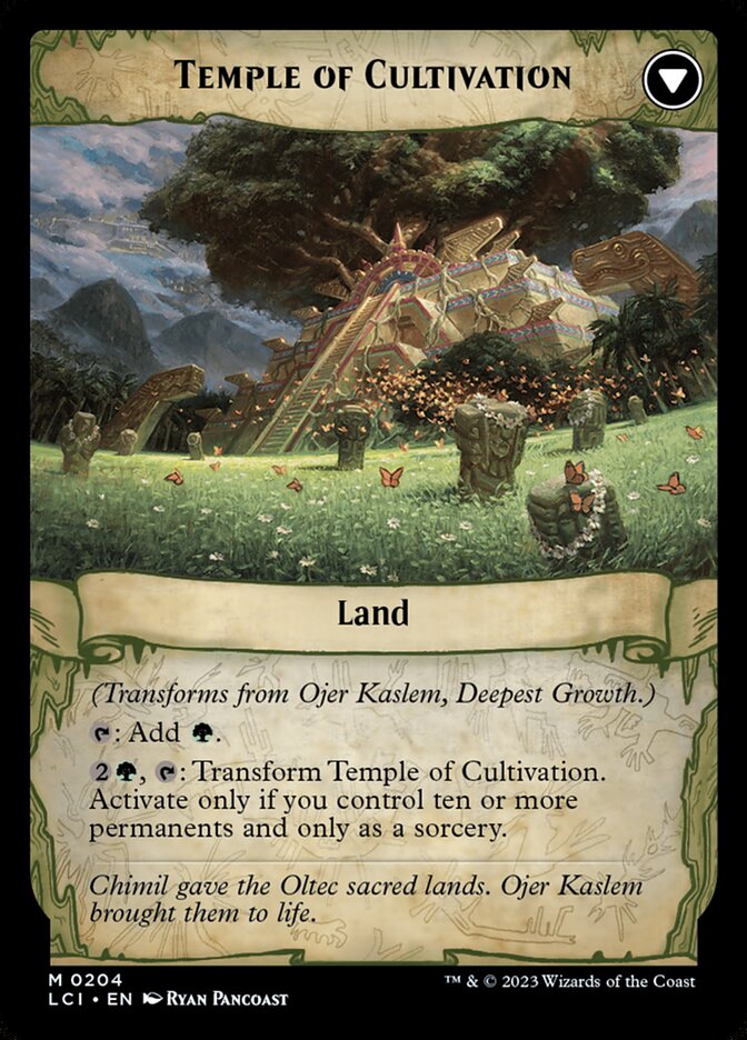 Ojer Kaslem, Deepest Growth // Temple of Cultivation, The Lost Caverns Of Ixalan Card Art