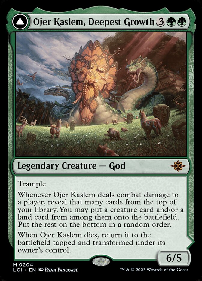Ojer Kaslem, Deepest Growth // Temple of Cultivation, The Lost Caverns Of Ixalan Card Art