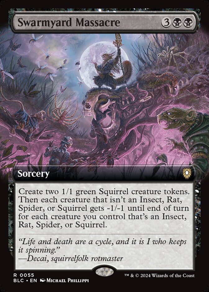 Swarmyard Massacre, Bloomburrow Commander Card Art