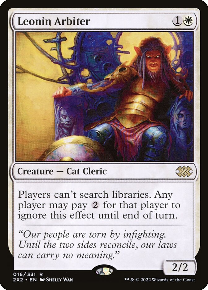 Leonin Arbiter, Double masters 2022 Card Art