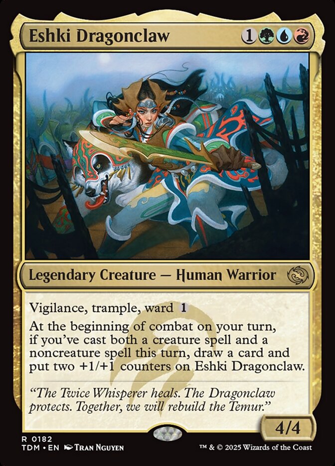 Eshki Dragonclaw, Tarkir: dragonstorm Card Art