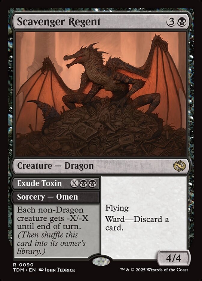 Scavenger Regent // Exude Toxin, Tarkir: dragonstorm Card Art