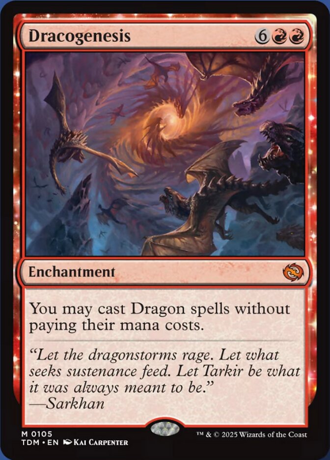 Dracogenesis, Tarkir: dragonstorm Card Art