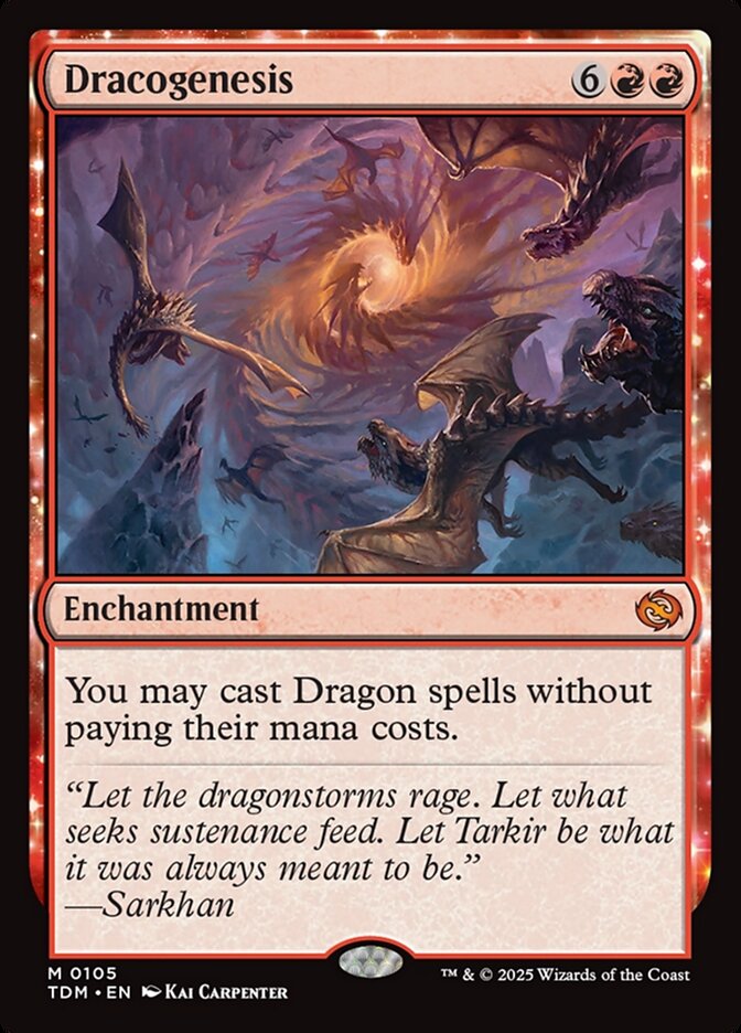 Dracogenesis, Tarkir: dragonstorm Card Art