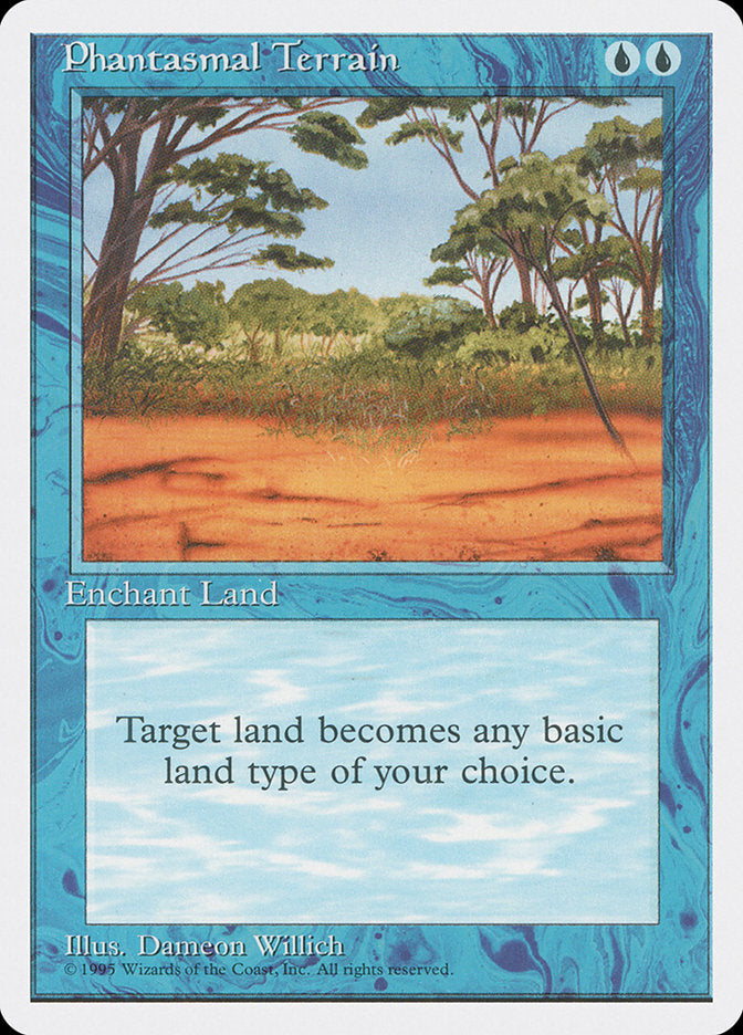 Phantasmal Terrain, Fourth edition Card Art