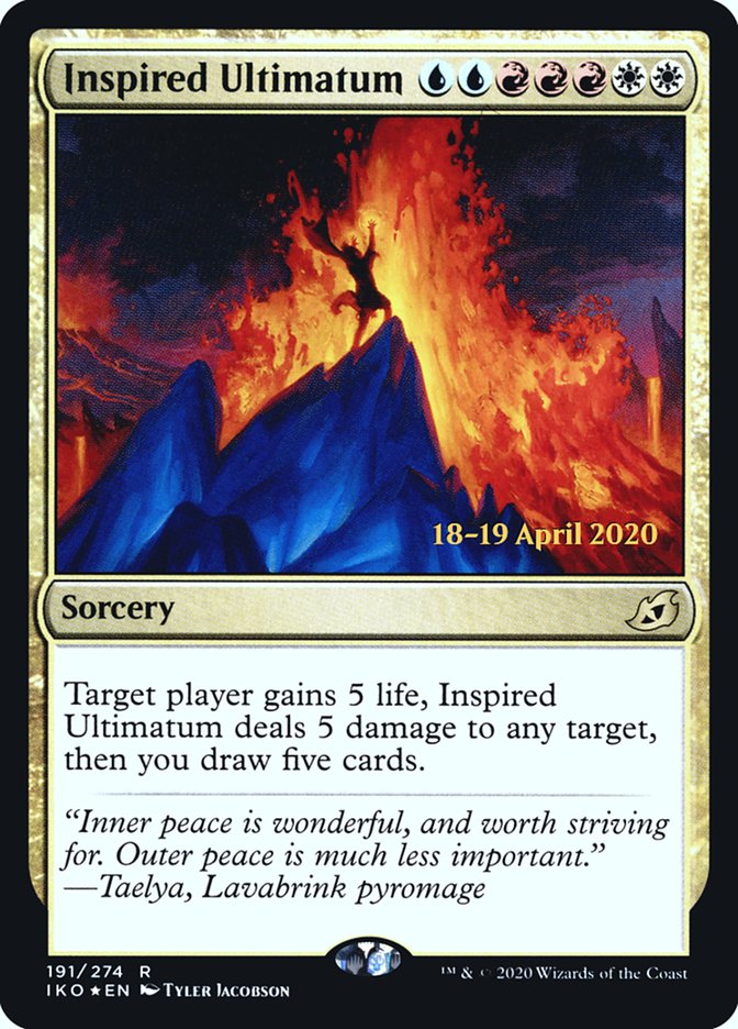 Inspired Ultimatum, Ikoria: Lair Of Behemoths Promos Card Art