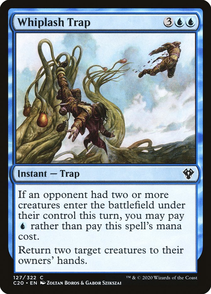 Whiplash Trap, Commander 2020 Card Art