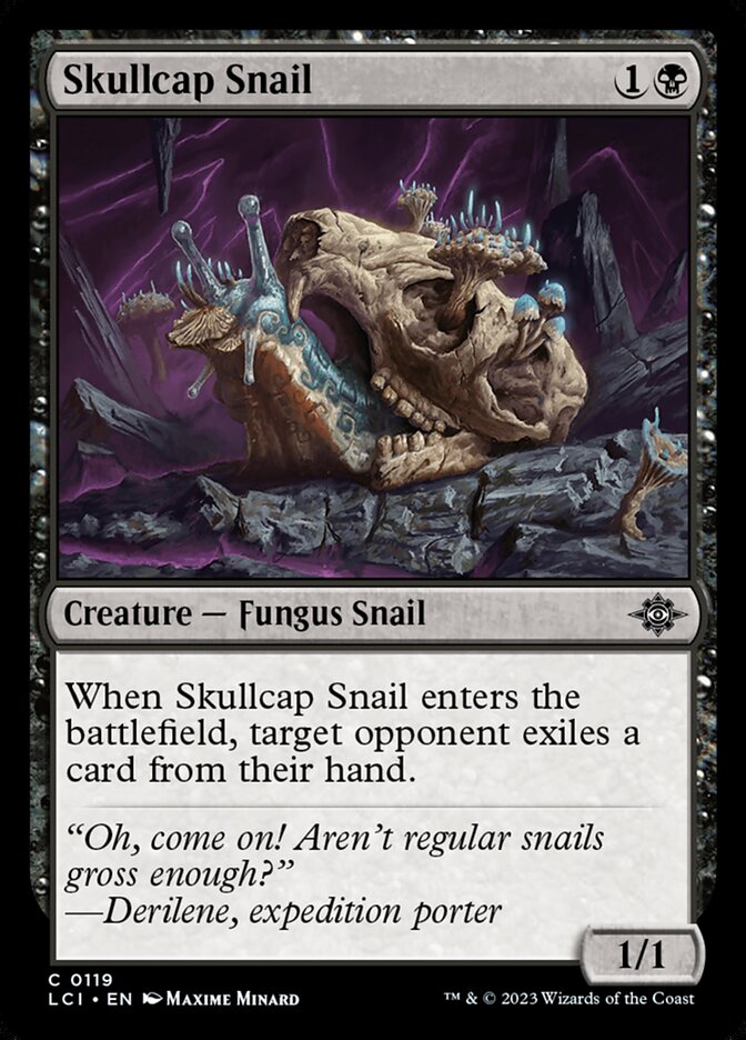 Skullcap Snail, The lost caverns of ixalan Card Art