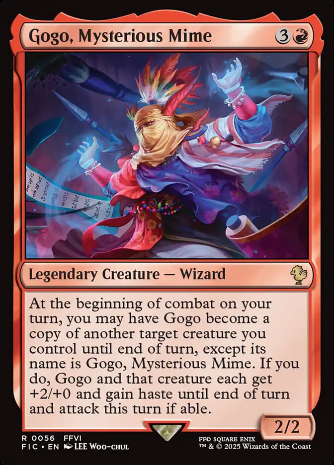 Gogo, Mysterious Mime, Final fantasy commander Card Art