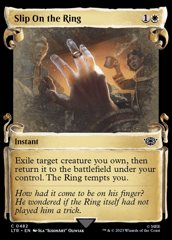 Slip On the Ring, The lord of the rings: tales of middle-earth Card Art