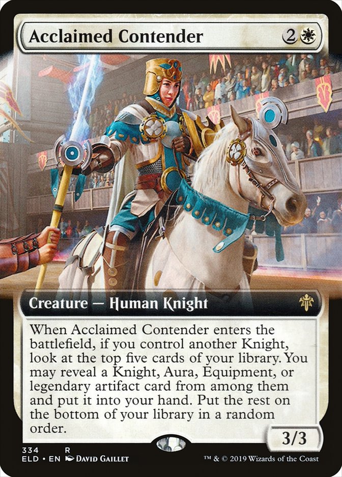 Acclaimed Contender, Throne of eldraine Card Art